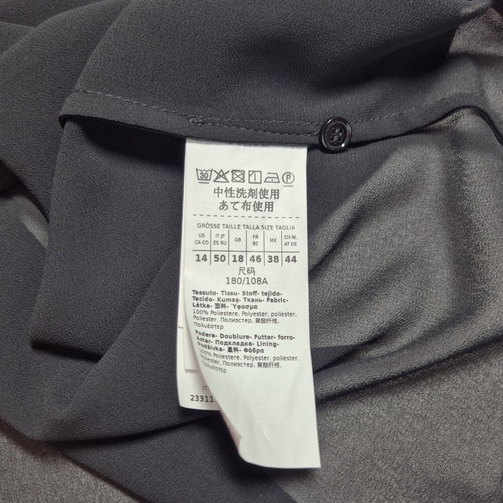 Marella Women's Top Blouse 2 Pc Size 8 Short Sleeve Black Round Neck NWT 12 - Picture 4 of 10